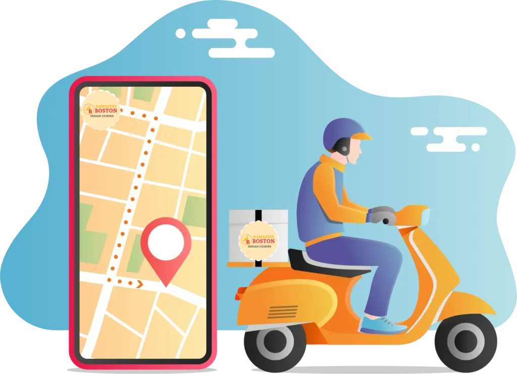 Delivery driver graphic